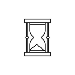 Time management, clock, hour, hourglass, sand, time icon. Element of time management icon. Thin line icon for website design and development, app development. Premium icon