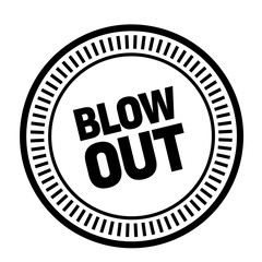 blow out stamp on white