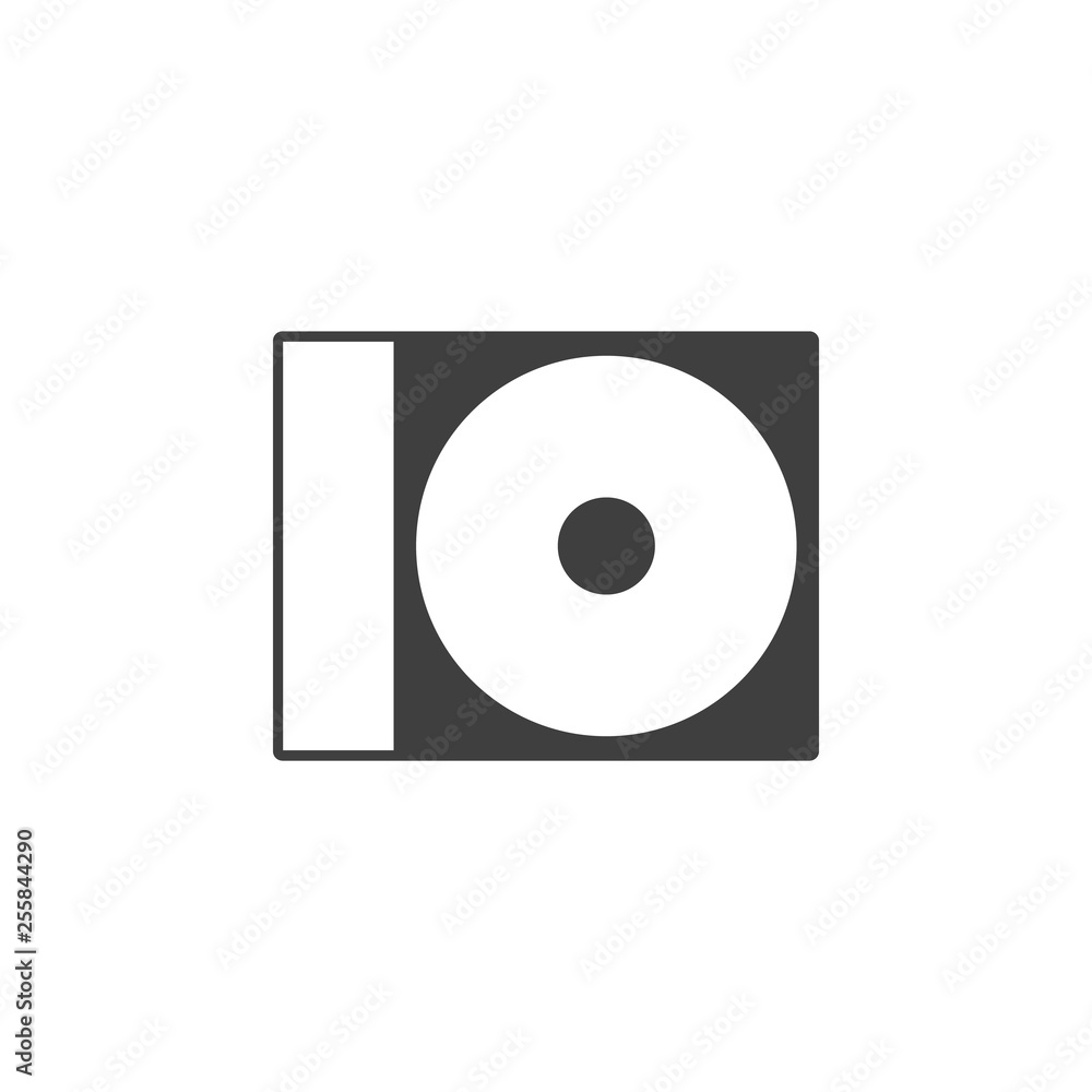 Poster cd disk icon. one of the collection icons for websites, web design, mobile app