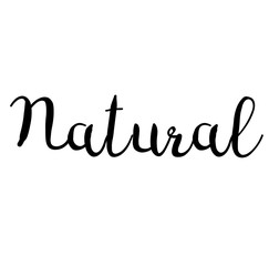 natural stamp on white