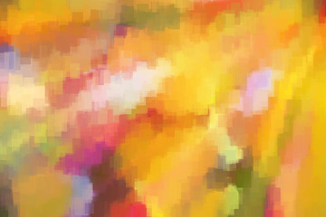 Abstract background in the style of blockism.