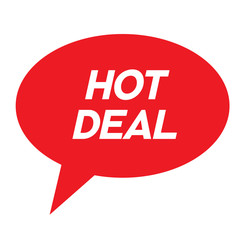 hot deal stamp on white