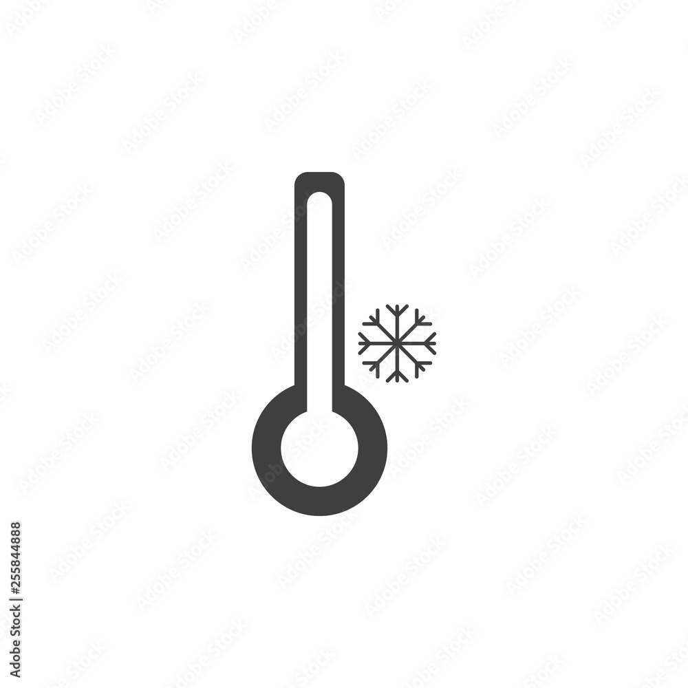 Poster cold temperature icon. one of the collection icons for websites, web design, mobile app
