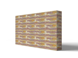 brick wall isolated