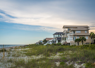 St George Island Florida beach houses real estate with view of the Gulf of Mexico © Leigh Trail