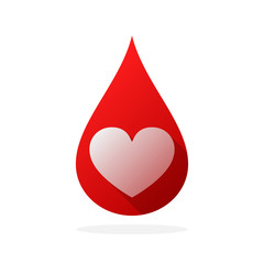 Fototapeta premium Blood donation icon. Vector illustration