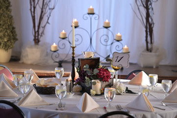 wedding table setting
