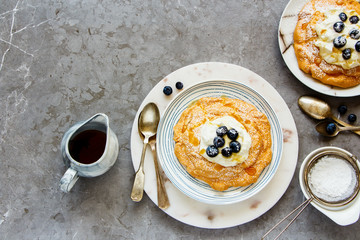 Little blueberry Pavlova