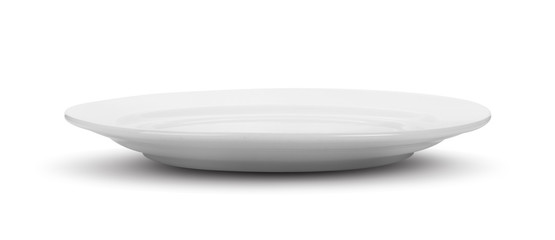 ceramic plate isolated on white background