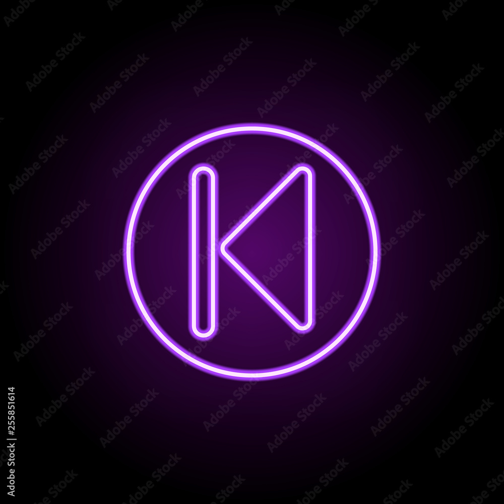 Poster last sign icon. elements of web in neon style icons. simple icon for websites, web design, mobile ap