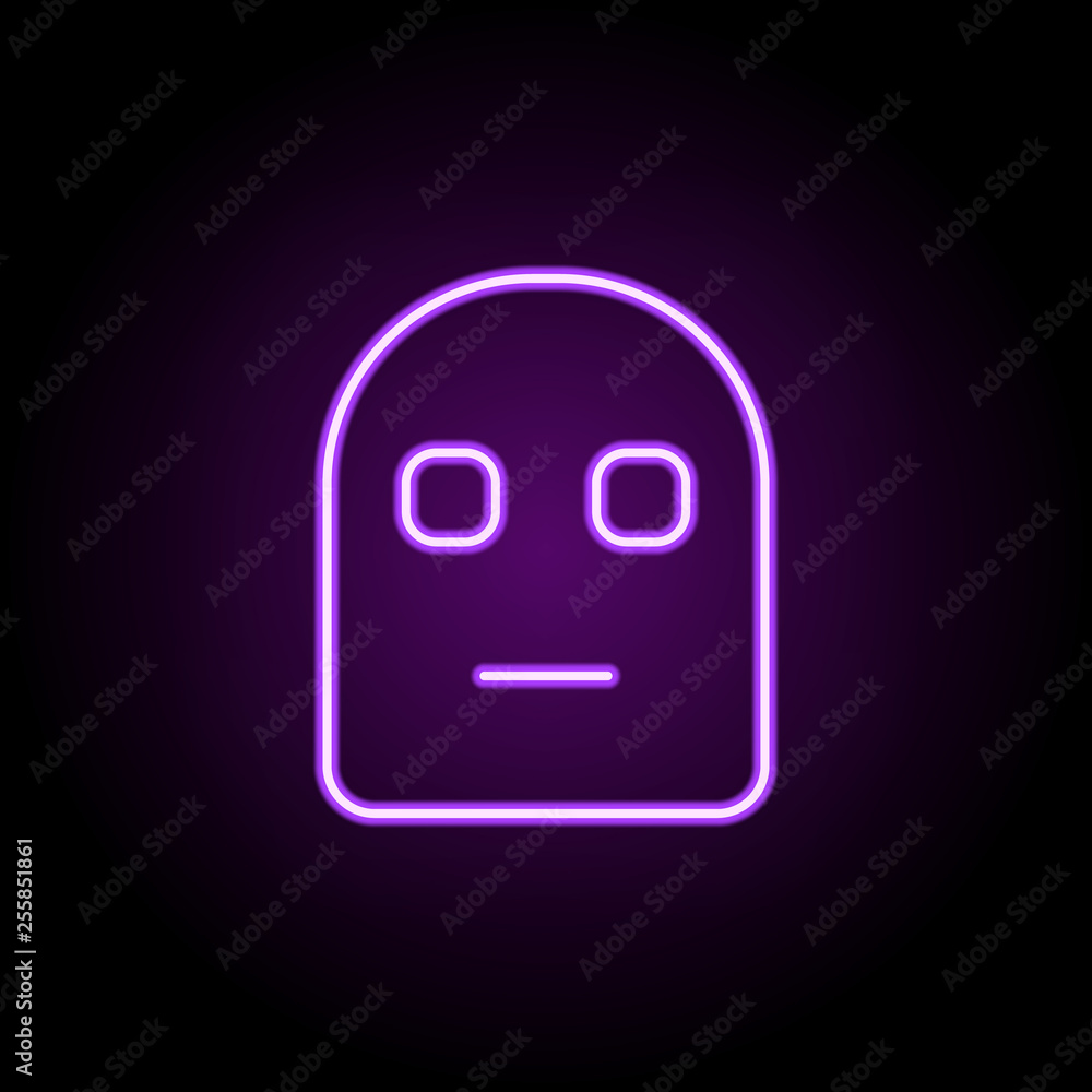 Poster ghost icon. elements of web in neon style icons. simple icon for websites, web design, mobile app, i