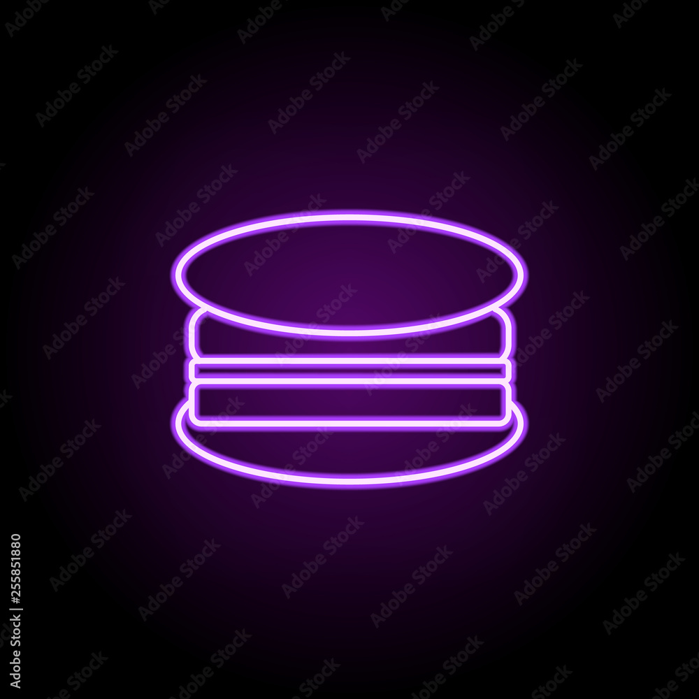 Poster hamburger icon. elements of web in neon style icons. simple icon for websites, web design, mobile ap