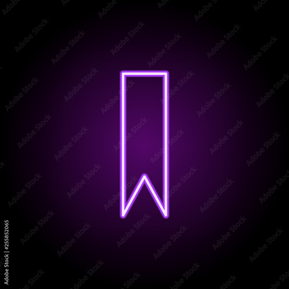 Poster remark sign icon. elements of web in neon style icons. simple icon for websites, web design, mobile 