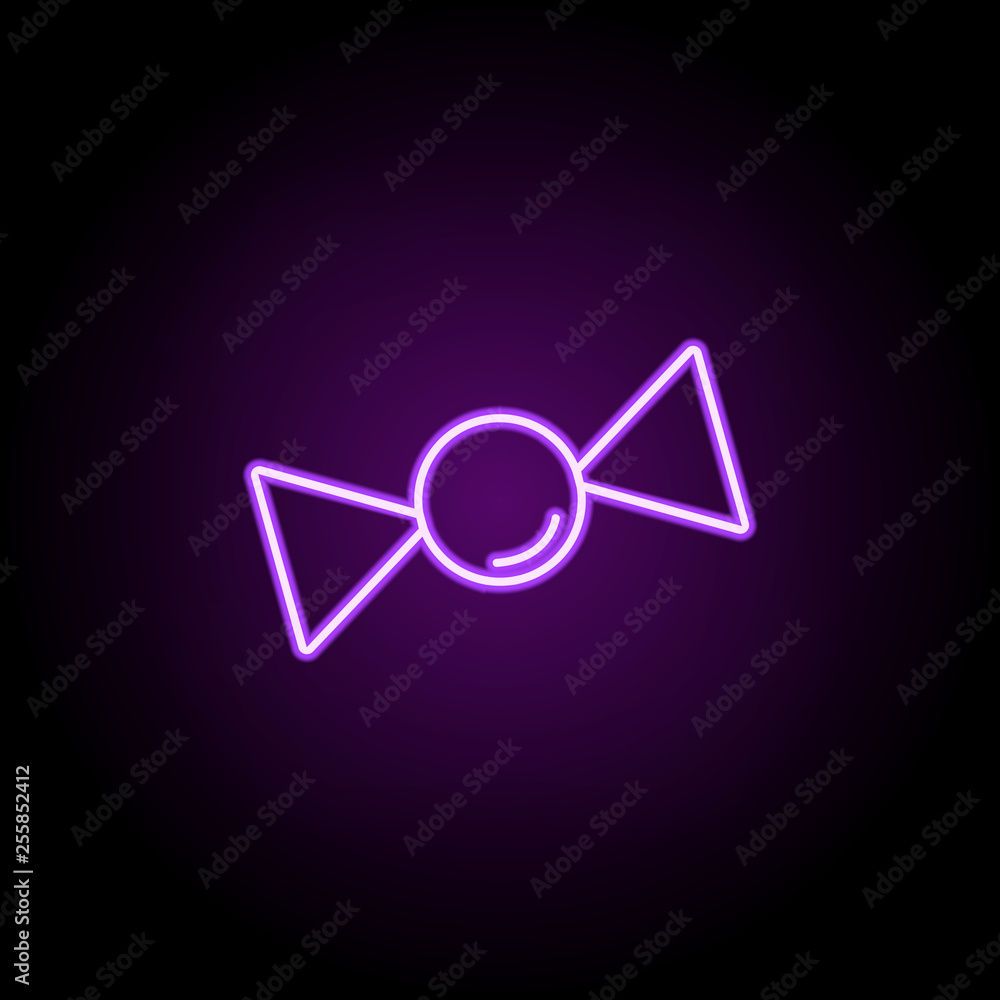 Poster candy icon. elements of web in neon style icons. simple icon for websites, web design, mobile app, i