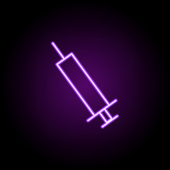 injection icon. Elements of Web in neon style icons. Simple icon for websites, web design, mobile app, info graphics