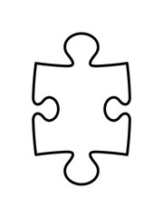 kontur puzzle teil puzzlespiel puzzleteil puzzlestück puzzeln form logo spaß bild design cool umriss hobby