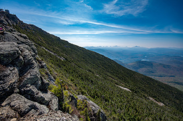 Fototapeta na wymiar Views from the trail at Whiteface mountain