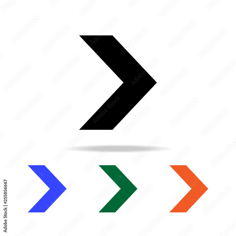 Poster narrow arrow icon. elements of simple web icon in multi color. premium quality graphic design icon. 