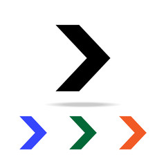 narrow arrow icon. Elements of simple web icon in multi color. Premium quality graphic design icon. Simple icon for websites, web design, mobile app, info graphics