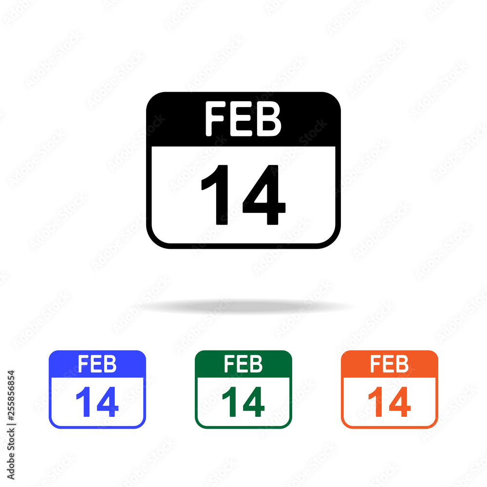 Poster the calendar icon. elements of simple web icon in multi color. premium quality graphic design icon. 