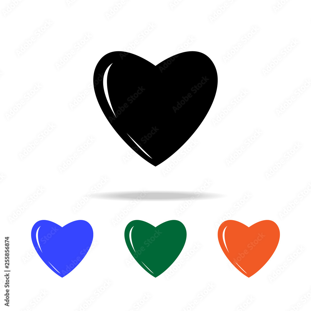 Poster heart of love icon. elements of simple web icon in multi color. premium quality graphic design icon.