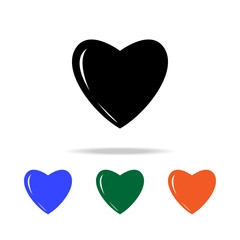 heart of love icon. Elements of simple web icon in multi color. Premium quality graphic design icon. Simple icon for websites, web design, mobile app, info graphics