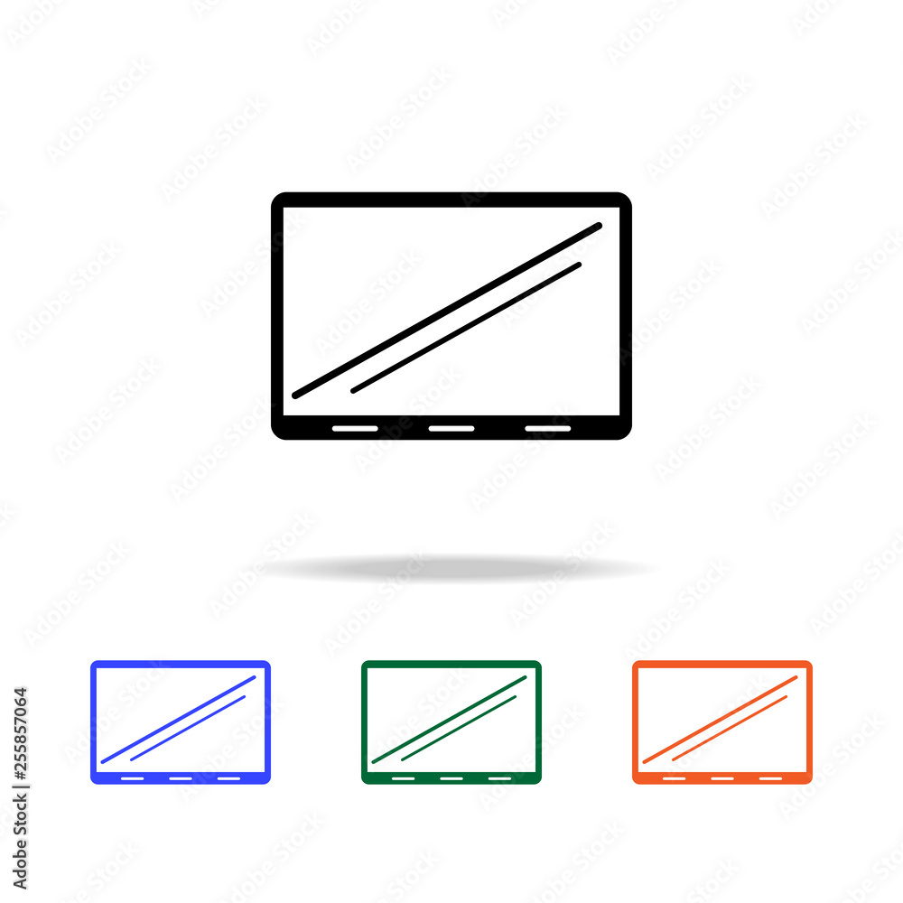 Poster screen icon. elements of simple web icon in multi color. premium quality graphic design icon. simple