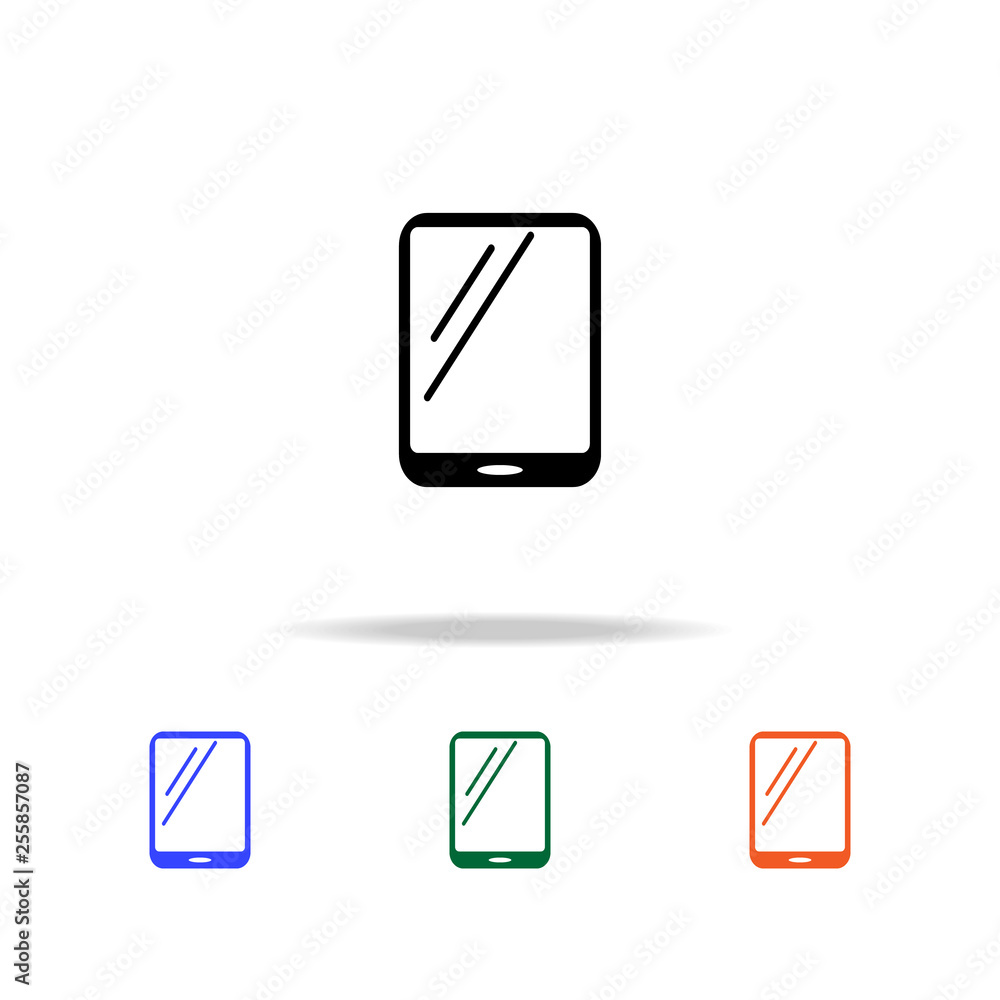 Poster the tablet icon. elements of simple web icon in multi color. premium quality graphic design icon. si