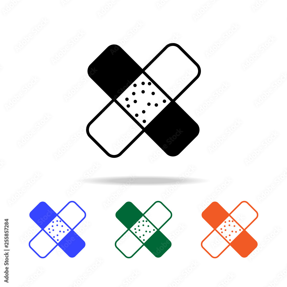 Poster patch icon. elements of simple web icon in multi color. premium quality graphic design icon. simple 