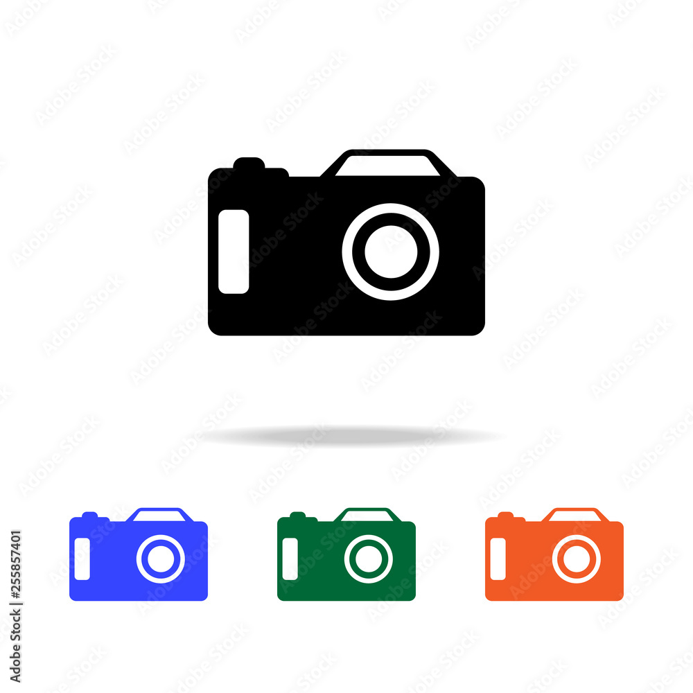 Poster camera icon. elements of simple web icon in multi color. premium quality graphic design icon. simple
