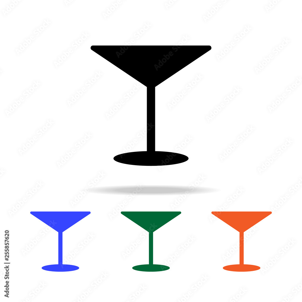 Aufkleber cocktail glass icon. elements of simple web icon in multi color. premium quality graphic design icon