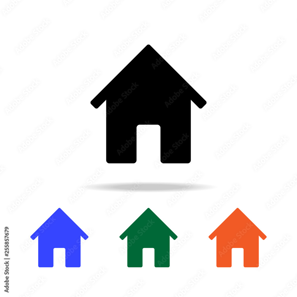 Poster house icon. elements of simple web icon in multi color. premium quality graphic design icon. simple 