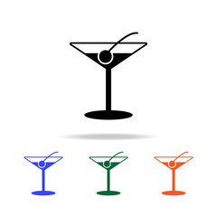 cocktail with martini icon. Elements of simple web icon in multi color. Premium quality graphic design icon. Simple icon for websites, web design, mobile app, info graphics
