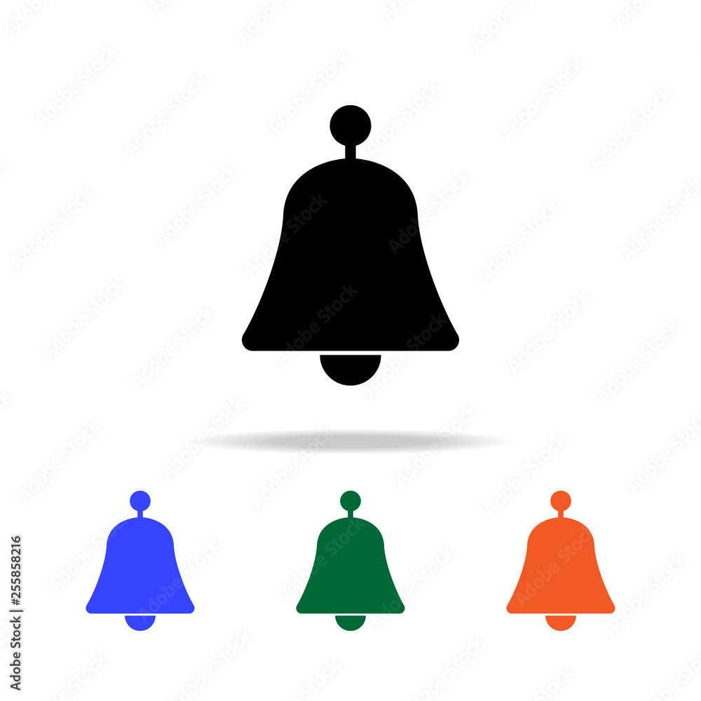 Poster bell icon. elements of simple web icon in multi color. premium quality graphic design icon. simple i