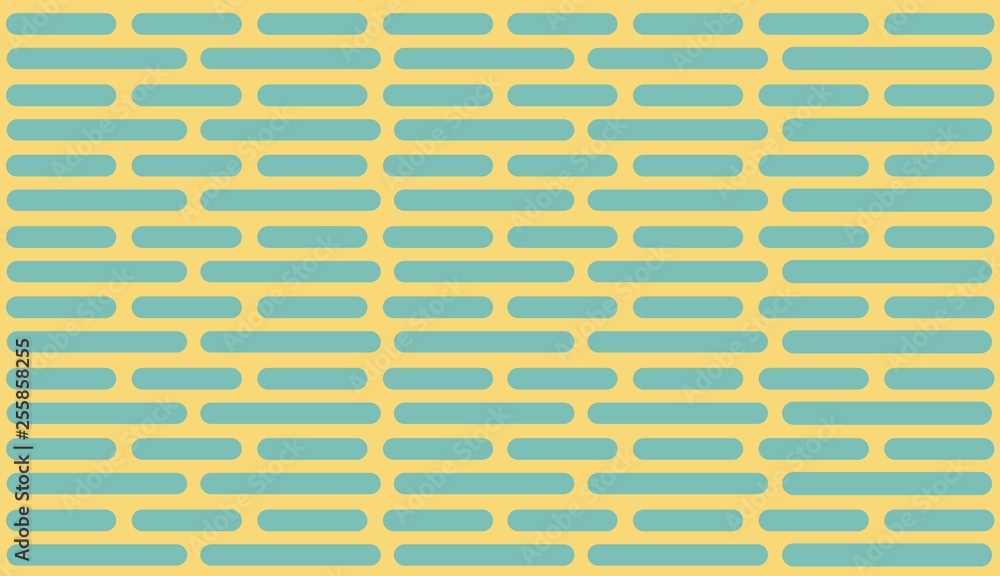 Poster background abstract blue color line pattern on yellow color gradient background, illustration, copy 