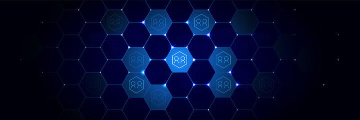 users communication icon from online and web filled set in the technological comb background