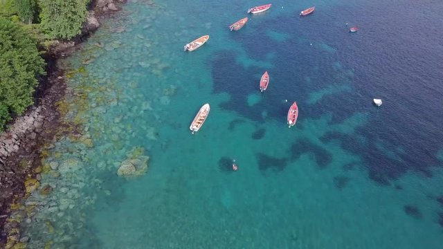 Martinique island from above