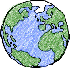 Rough sketch of the earth