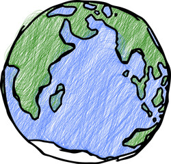 Rough sketch of the earth