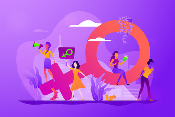 Feminism vector concept vector illustration.