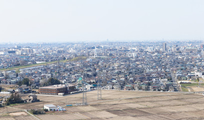 Obraz premium 埼玉県越谷市の街並み