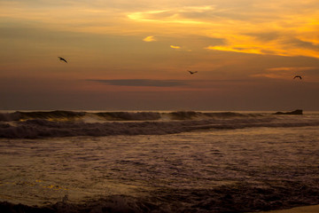 Playa de Mollendo al Atardecer