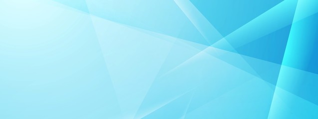 Abstract blue tech shiny low poly banner design
