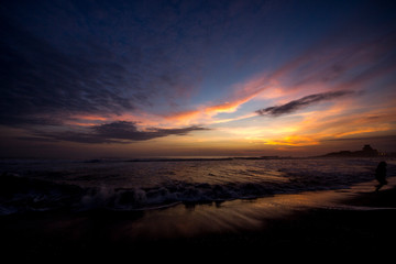 Fototapeta premium Playa de Mollendo al Atardecer