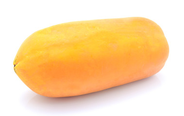 papaya fruit isolated on a white background