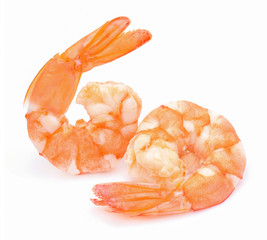 shrimps isolated on a white background