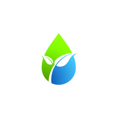 Modern Water Droplet Icon Logo Template