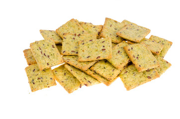 Gluten free cookies with green.