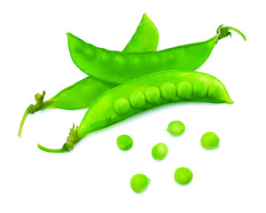 peas isolated on a white background