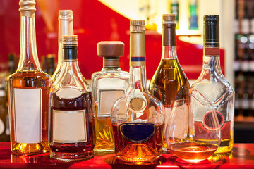 Wine bottles with modern look